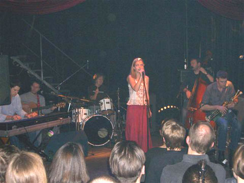 Cara Dillon with the band