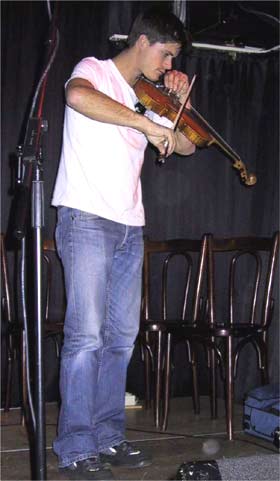 Seth Lakeman playing the fiddle